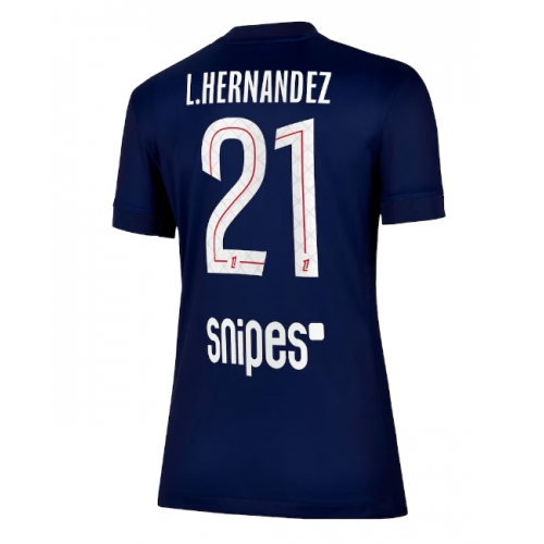 Billige Fotballdrakt Paris Saint-Germain Lucas Hernandez #21 Replika Hjemmedrakt Dame 2025-26 Kortermet Billige Fotballdrakt Paris Saint-Germain Lucas Hernandez #21 Replika Hjemmedrakt Dame 2025-26 Kortermet